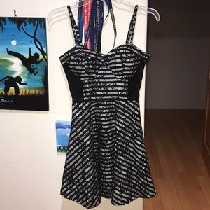 Black and white mesh Dress!